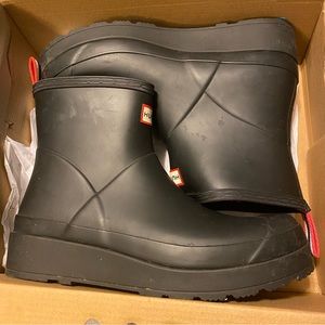 Hunter original play rain bootie black size US 10 NWOT